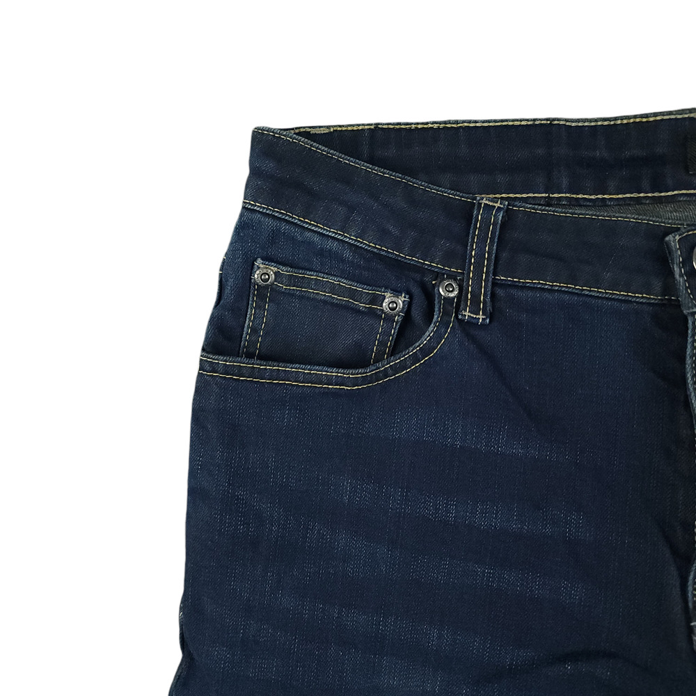 American Tall Jeans 34x36 Mens Carman Tapered Fit Low Rise Stretch Onyx Blue - Picture 5 of 12